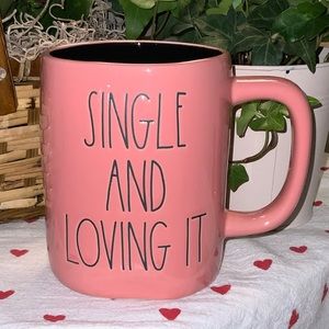 Rae Dunn SINGLE AND LOVING IT Mug